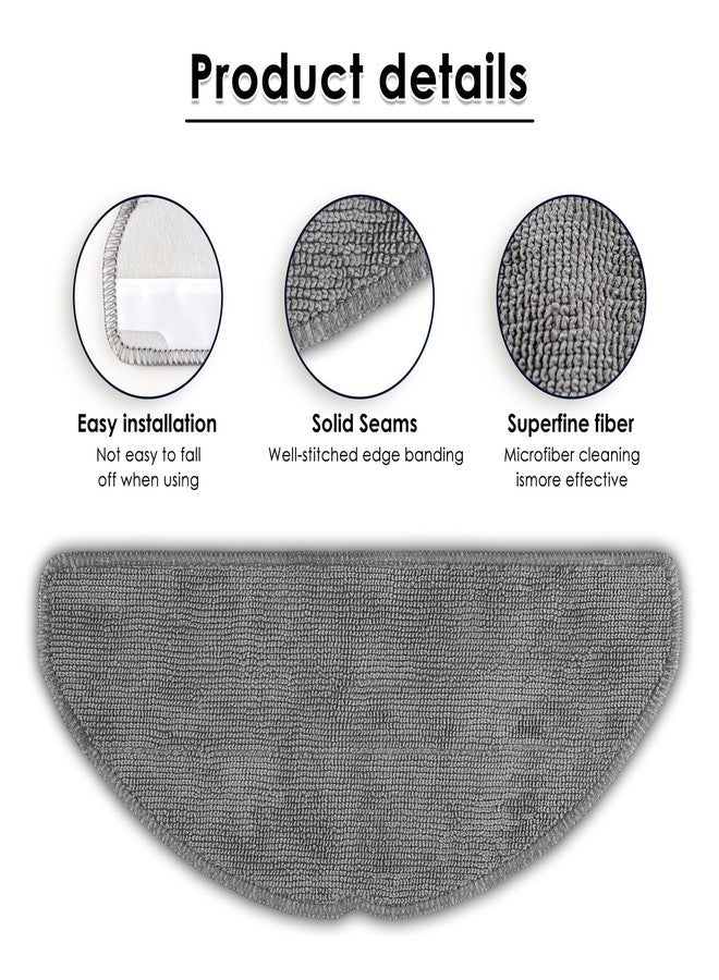 CHAIN PEAK (4 Pack) Q7 M5/ Q7 M5+/ Q7 L5/ Q7 L5+ Mop Pads Compatible with Roborock Q7 M5, Q7 M5+, Q7 L5, Q7 L5+ Robot Vacuum, Washable Mop Cloth Accessories Kit, Q7 M5 Mop Pad, Replacement Parts - Image 3
